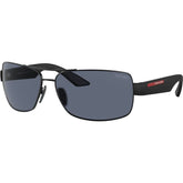 Prada Linea Rossa PS50ZS Sunglasses Matte Black/Blue Tuning Lenses